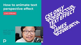 How to animate text perspective effect in Webflow