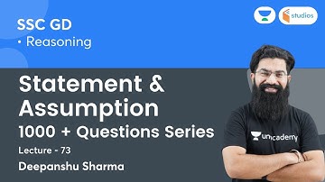 Statement & Assumption | 1000+ Questions Series | Reasoning | Deepanshu Sharma