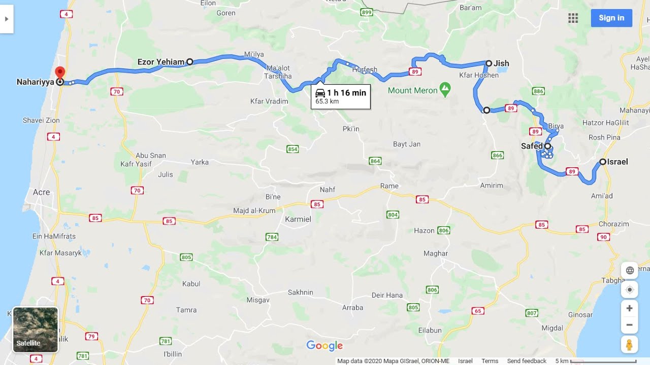 Travel along Route 89 in the Upper Galilee in ISRAEL  נסיעה בכיף מאליפלט עד נהריה דרך מעלות  כביש 89