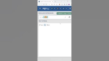 Intervalos em classes #Regex - Expressões regulares | Dias de Dev #shorts
