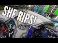 SCARED A KID RIPPIN STREET ON MY R1 - MOTORCYCLE VS BAD DRIVERS - RPSTV