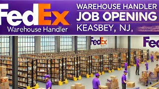 FedEx #WarehouseJobs Hiring Now in Keasbey, NJ | Handler Openings