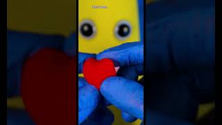 Banana Plushie Gets Heart Transplant! 😱❤️‍🩹 #Discountdentist #Bananaplushie #Fruitsurgery #Shorts