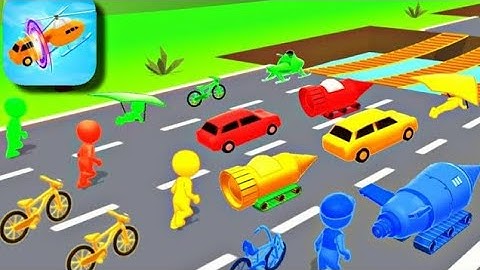 Shape Change Transform Race Shape Shifting All Levels Race Gameplay🏁 Walkthrough Helicopter Car Game