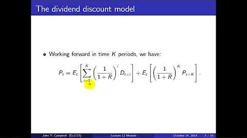Economics 1723 Lecture 12 Module