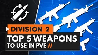 TOP 5 PVE WEAPONS IN THE DIVISION 2