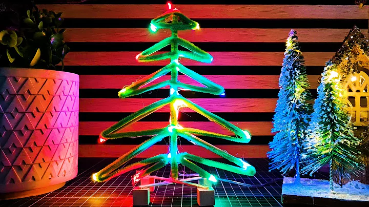 🎄 DIY Popsicle Stick Christmas Tree with Lights! Easy & Fun Holiday Craft for Kids & Adults 🌟