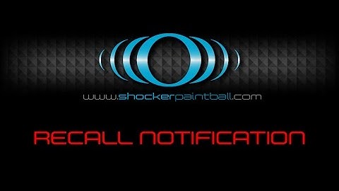 SP Official - RECALL Notice - Shocker RSX