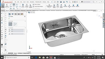 Solidworks Tutorials| Sketch Kitchen Sink in Solidworks