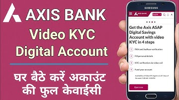 axis bank video kyc facility | axis bank video kyc live | how to do kyc in axis bank online