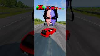 Big and Small Car vs Zoey Half Demon - BeamNG.Drive