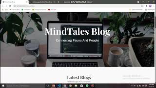 MindTales Blogging Website | The Intern Academy | Web Development Intern | Aishwarya Patle