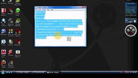 how to change directories in a batch file