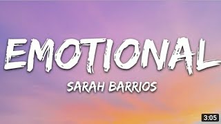 Sarah Barrios - Emotional (Lyrics) Half an hour
