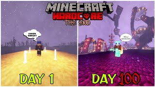 100 HARI MINECRAFT HARDCORE TAPI THE END ONLY