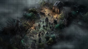 D&D Animated Battle Map: Graveyard | Dynamic Dungeons Map Ambience