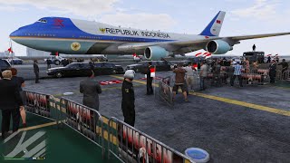 Jadi Pilot Pesawat PRESIDEN Dijaga Ketat! GTA 5 Mod Polisi Indonesia screenshot 3
