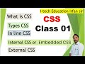 CSS ka use aur types of CSS, #css #cssmcq