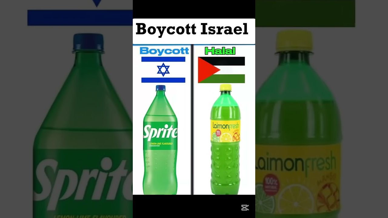 Boycott Lsrael Products Save Palestine Cocacola Soda Sprite Fanta 