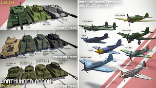 WarThunder Addon WW2 Tanks and Planes Showcase in Minecraft PE 1.26.13+ | Creator Crafter321 screenshot 1