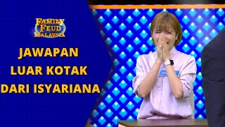 JAWAPAN LUAR KOTAK ISYARIANA BUAT NABIL TERHIBUR - FAMILY FEUD MALAYSIA