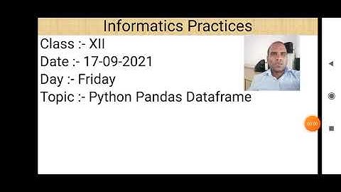 Class XII Informatics Practices 17 09 2021 By Mr  Praveen Singh