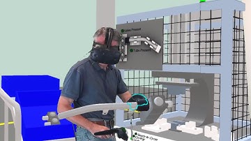 Emulate3D Mixed Reality Machine and System Operation in HTC Vive