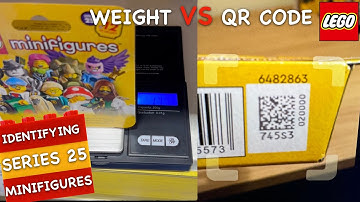 Identifying LEGO Minifigures Series 25 - Weighing vs QR Codes