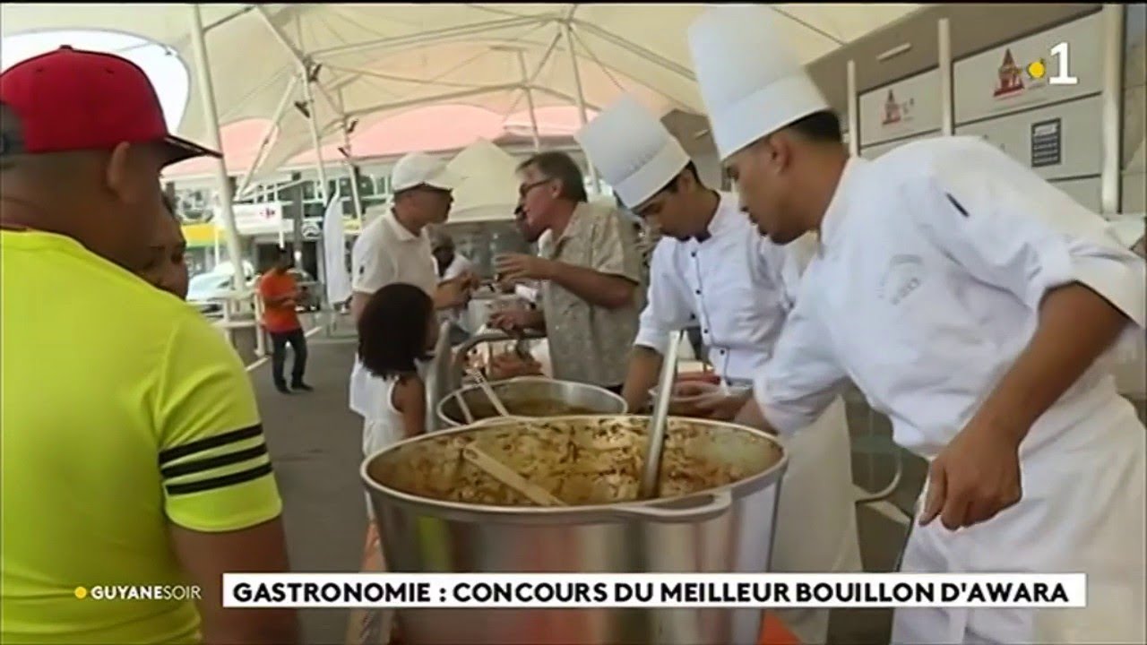 Gastronomie concours du meilleur bouillon d'awara YouTube
