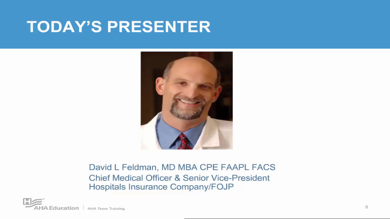 April 2019 AHA Team Training Webinar Recording