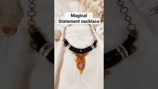 Magical necklace #statementnecklace #ethnicjewellery #boho #ecofriendlyfashion #handmadejewelry #エコ