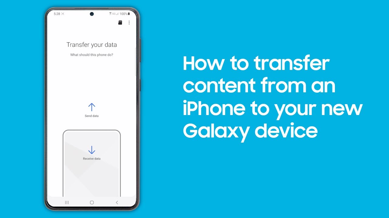 How do I transfer apps and files to my new Samsung phone?