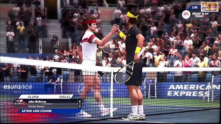 GRAND SLAM TENNIS 2 EA SPORTS FADES & FANTASY CLASSICS NIVEL SUPERESTRELLA Rafael Nadal VS John M...