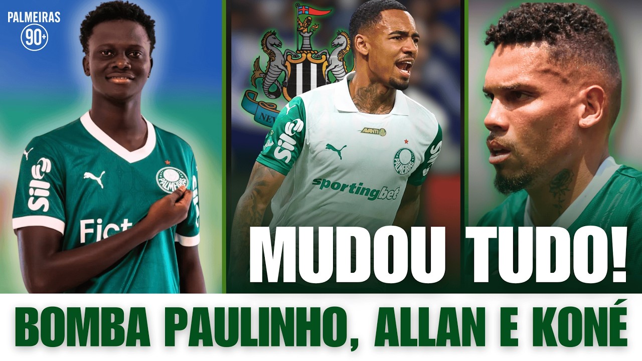 DECISÃO NO PALMEIRAS? A VERDADE SOBRE ALLAN, BOMBA POR PAULINHO E KONÉ