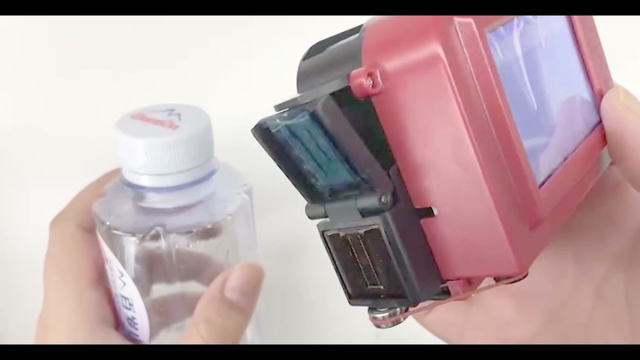 H2 mini portable inkjet printer bottle label printing machine YouTube