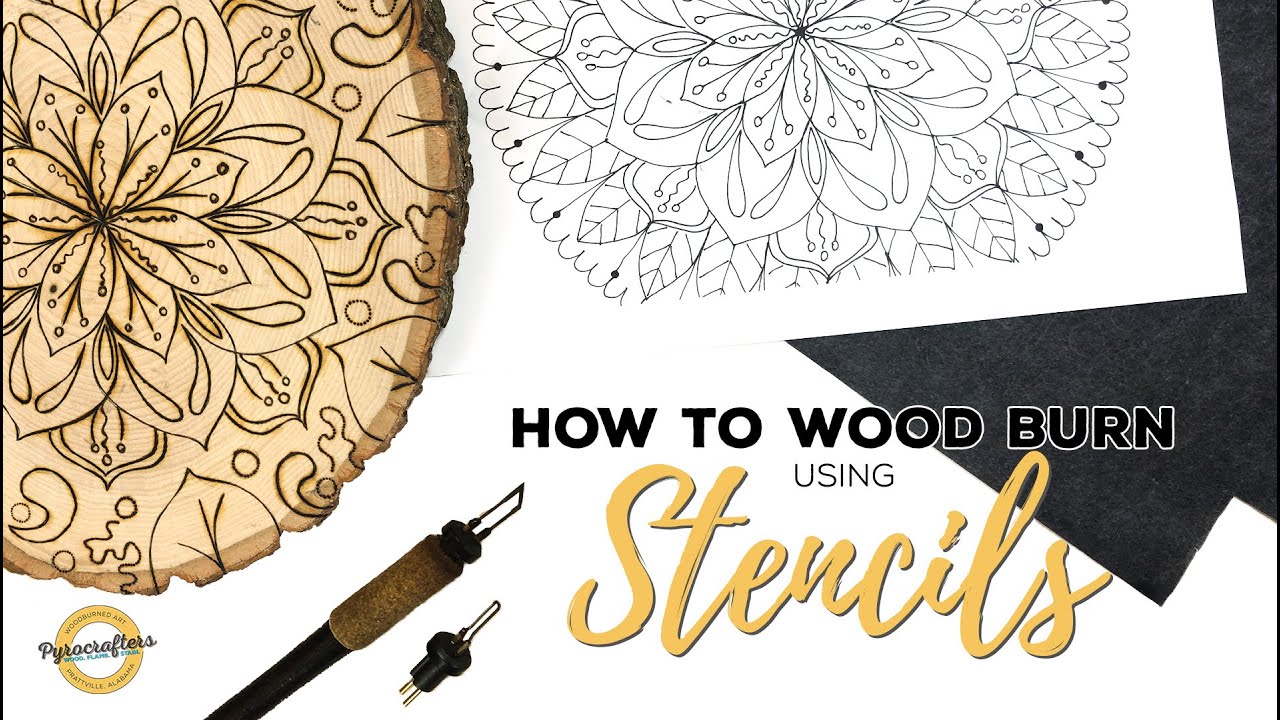 How to Wood Burn using Stencils 