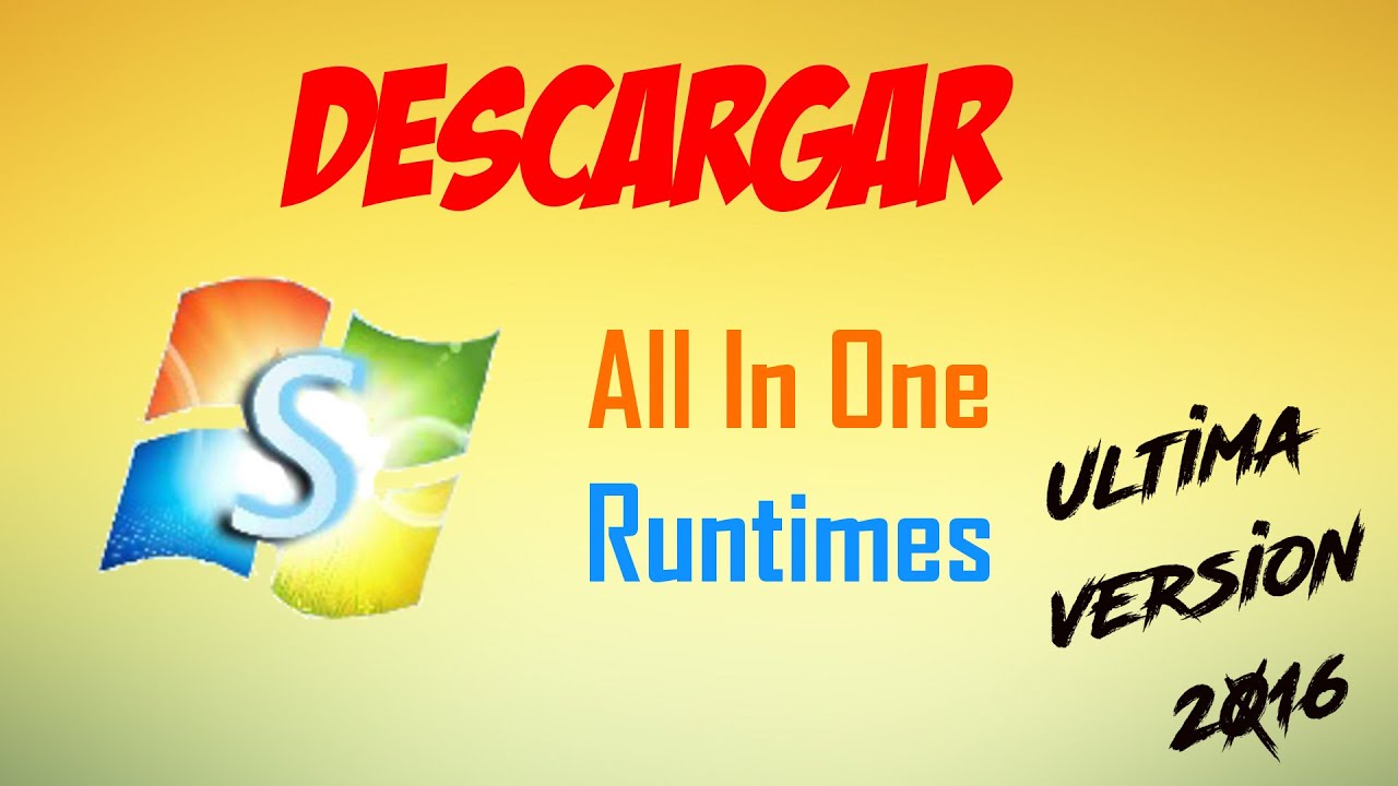 Descargar e Instalar AIO Runtimes 2.4.0 GRATIS - Ultima versión |2017