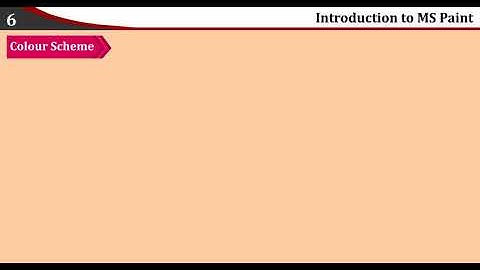 Class 2 : Ch6 Introduction to MS Paint