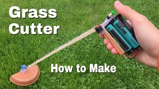 How to Make a Grass Cutter Machine - Powerful Mini Grass Cutter DIY - Easy to Build