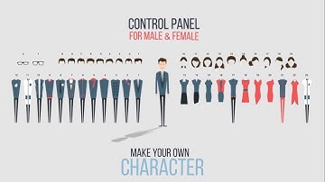 Male & Female Explainer with Auto Lip Sync - After Effects Template