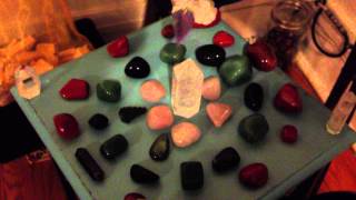 Measuring an energy of a crystal grid with a pendulum