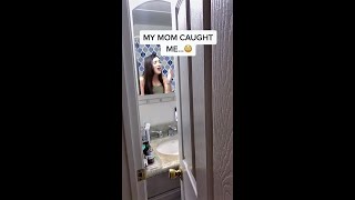 Her voice is unreal 😳🤯 #shorts | mom caught daughter singing!