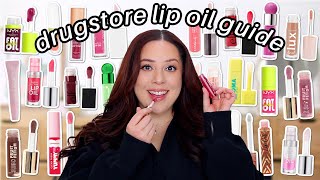 The ULTIMATE Guide to DRUGSTORE Lip Oils! (i’ve tried them all)