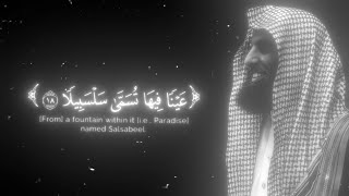 عينا فيها تسمى سلسبيلا محمد اللحيدان سورة الانسان - غردها