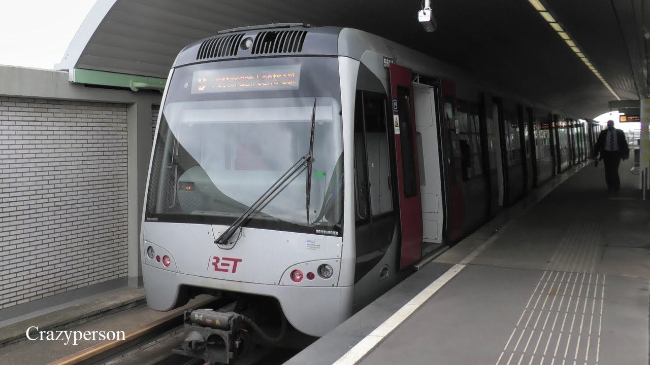 Metro Rotterdam Centraal - De Akkers, RET Line D in 2021