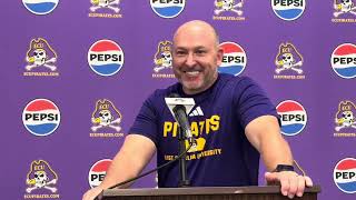 ECU Head Coach Blake Harrell press conference on week two of fall camp