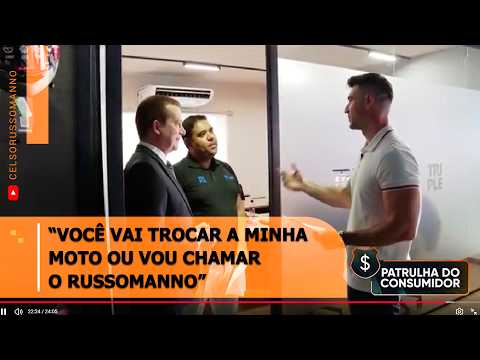 "Are you going to replace my motorcycle or am I going to call Russomanno?"