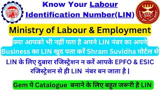 How to Find Labour Identification Number~ What is LIN~You can Know & Generate Any Firm/Company (LIN)