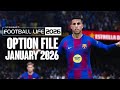 New Option File Winter January - SP Football Life 2026 &amp; PES 2021