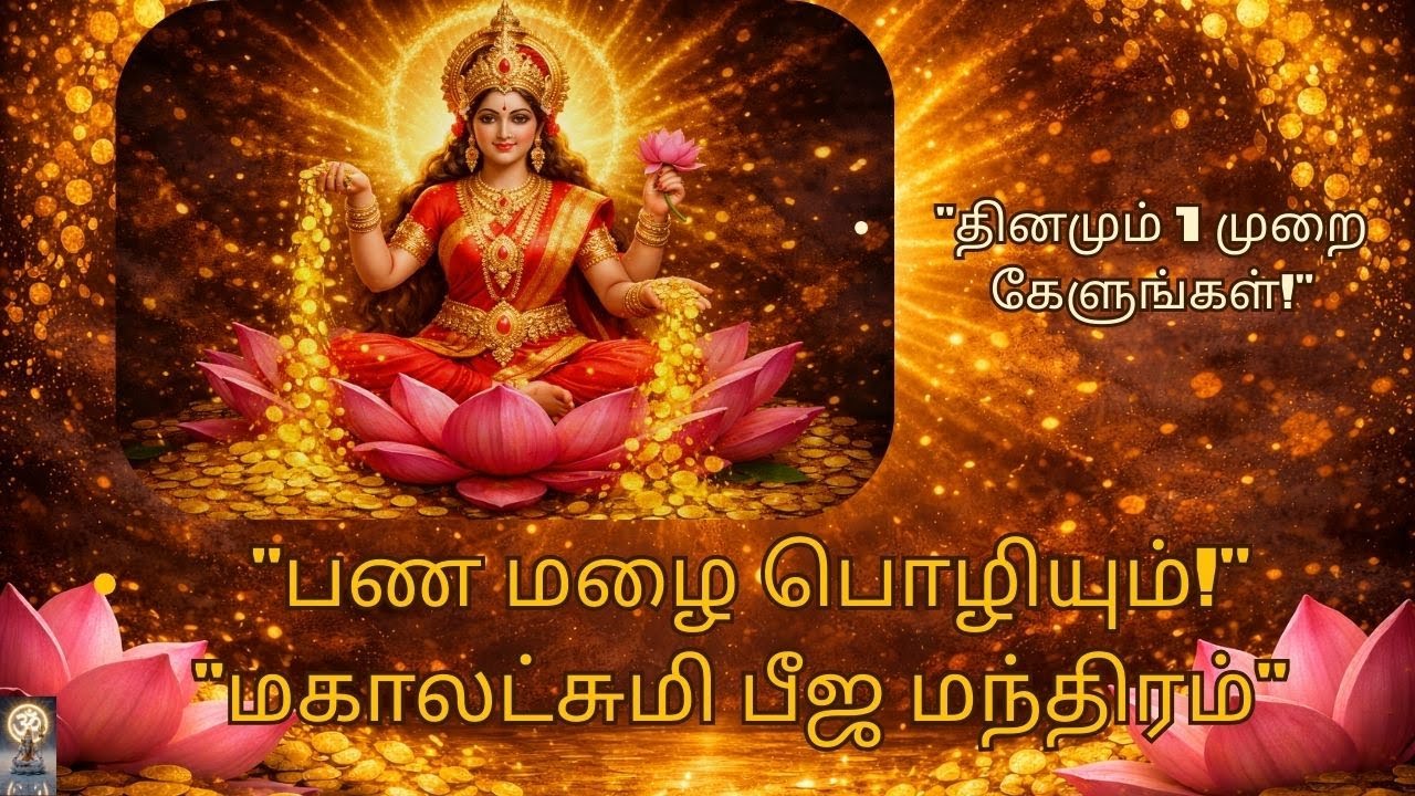 “சக்திவாய்ந்த மஹாலக்ஷ்மி பீஜ மந்திரம் | செல்வம், ஐஸ்வர்யம் பெற தினமும் கேளுங்கள்”